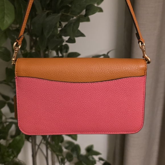 Coach Hayden Watermelon Crossbody or Clutch Brass Accents C5361 - Picture 7 of 8